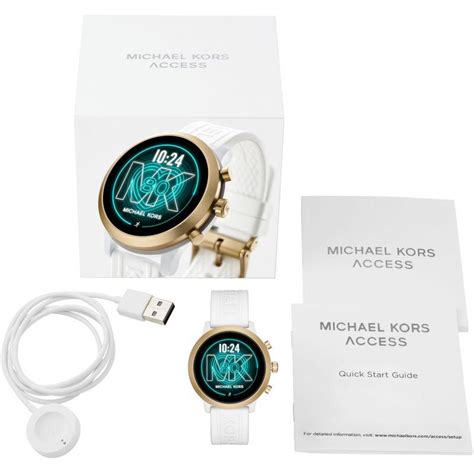 smartwatch michael kors go mkt5071|Michael Kors Ladies White Gen 4 MKGO Smartwatch MKT5071.